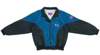 NBA (Pro Player) - Charlotte Hornets Spell-Out Mesh Bomber 1990s Large Vintage Retro Basketball
