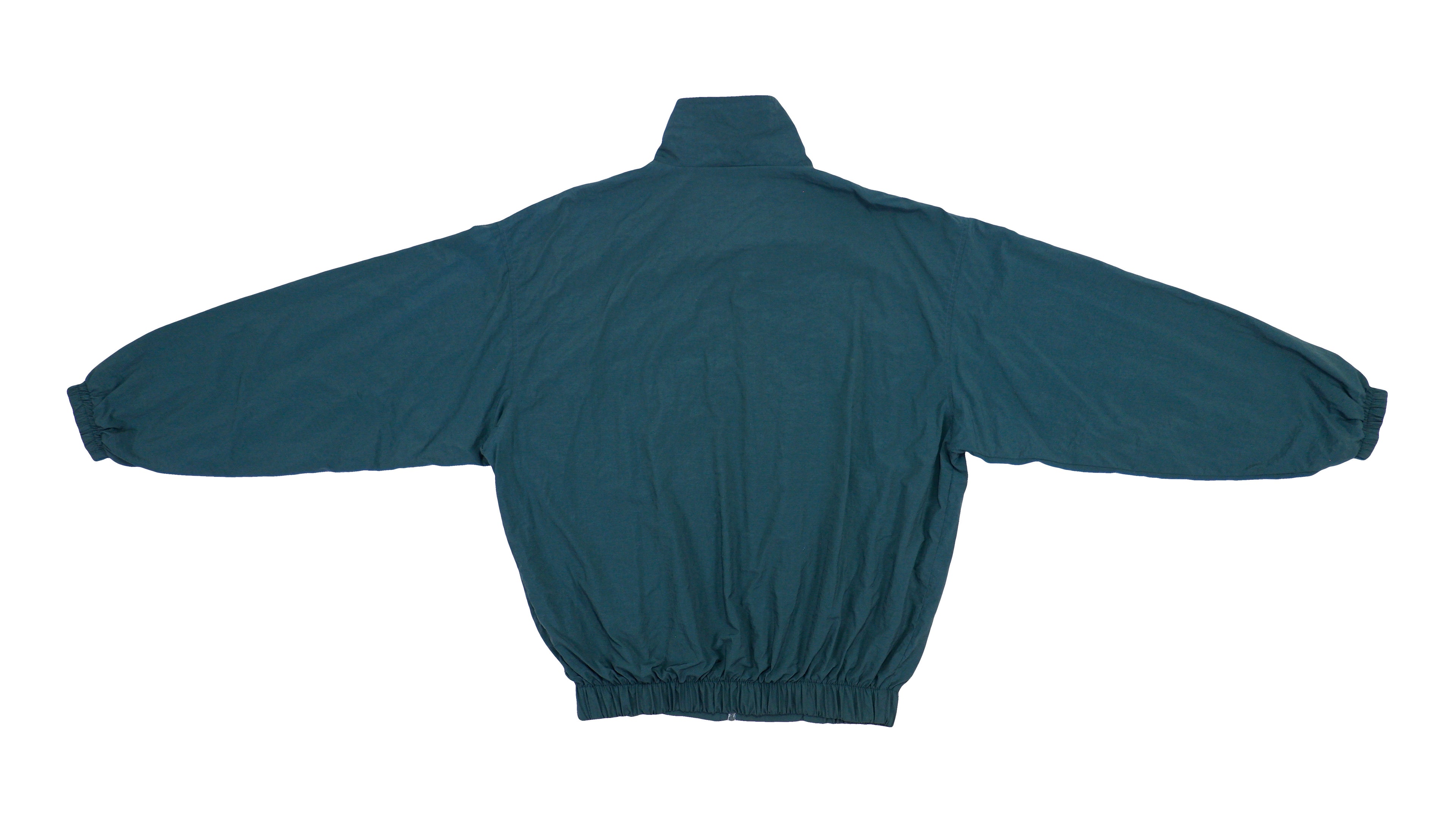 FILA - Blue Zip-Up Spell-Out Windbreaker 1990s Large Vintage Retro