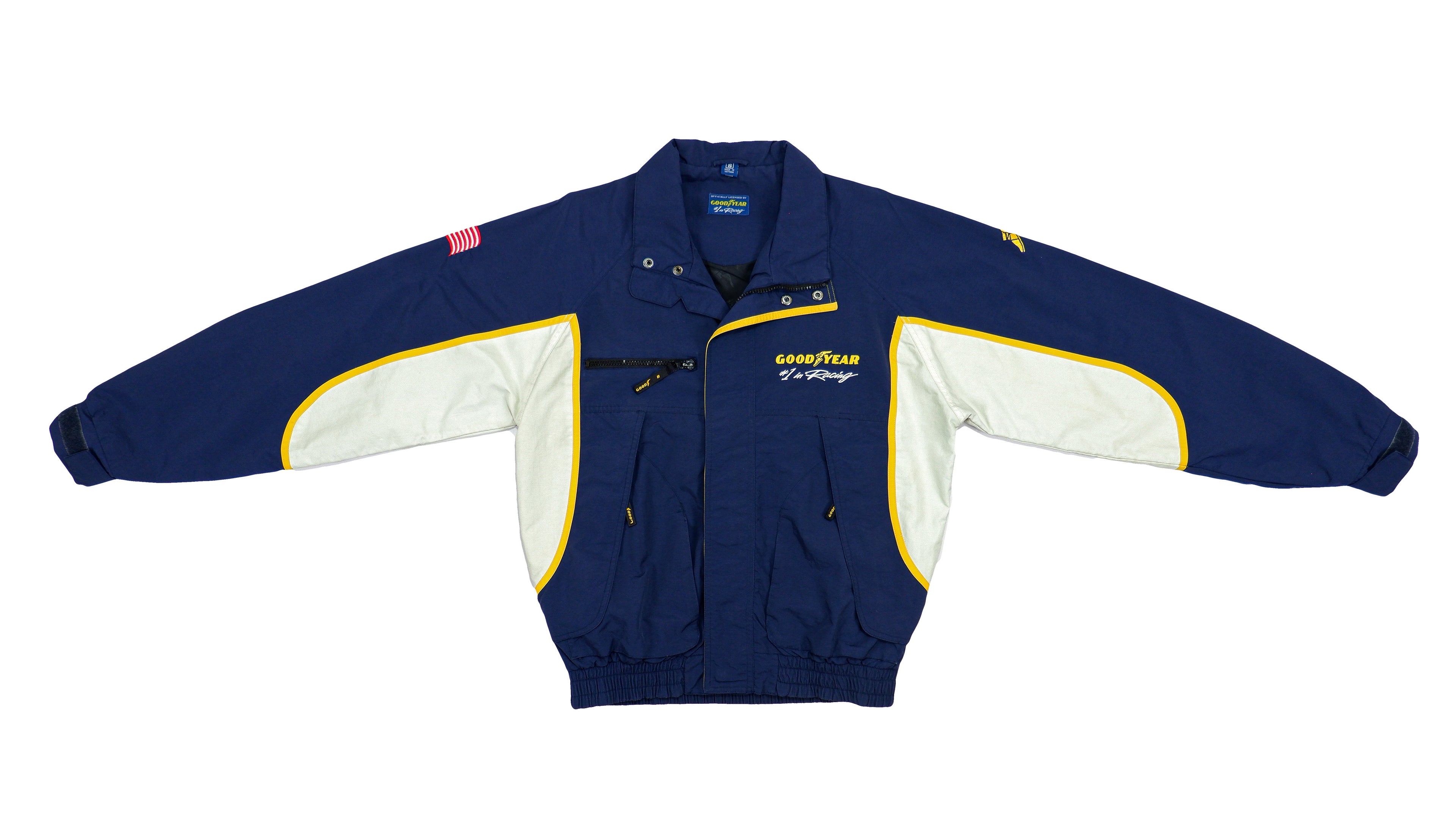 Vintage (Goodyear) - Blue Spell-Out Racing Jacket 1990s Medium