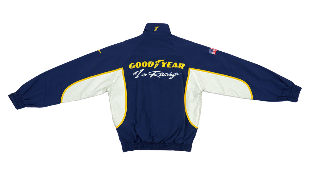 Vintage (Goodyear) - Blue Spell-Out Racing Jacket 1990s Medium