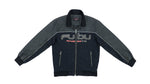 FUBU - Black Big Spell-Out Jacket 1990s Medium Vintage Retro