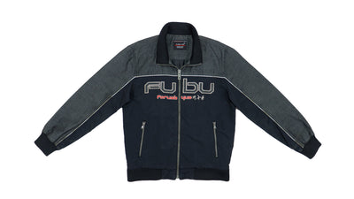 FUBU - Black Big Spell-Out Jacket 1990s Medium