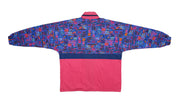 Vintage (Jeantex) - Red & Blue Patterned Jacket 1990s X-Large Vintage Retro