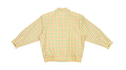 Vintage (Arnold Palmer) - Yellow & Orange Checkered Bomber Jacket 1990s Large Vintage Retro
