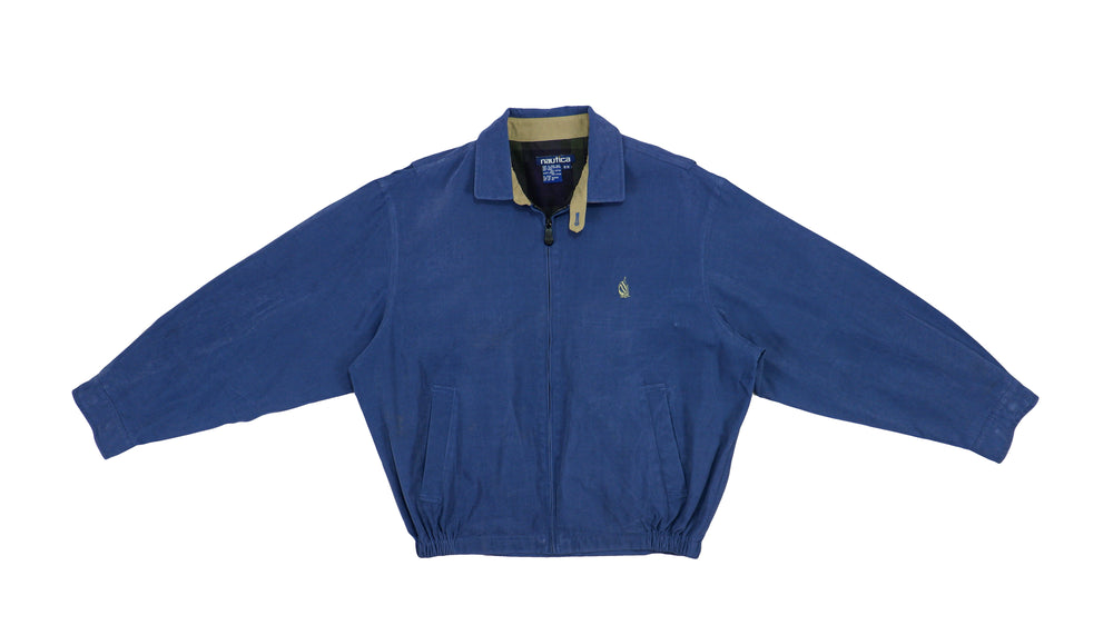 Nautica - Blue Sailing Windbreaker 1990s Large Vintage Retro
