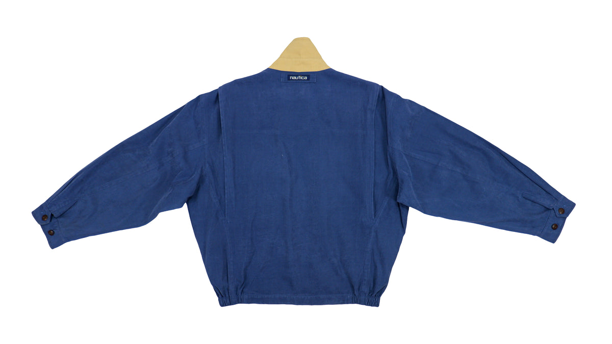 Nautica - Blue Sailing Windbreaker 1990s Large Vintage Retro