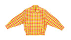 Vintage (Arnold Palmer) - Orange Checkered Bomber Jacket 1990s Medium Vintage Retro