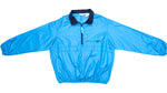 LL Bean - Blue 1/4 Zip Windbreaker 1990s XX-Large