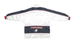 Converse - White & Black Button Up Spell-Out Windbreaker 1990s Large Vintage Retro