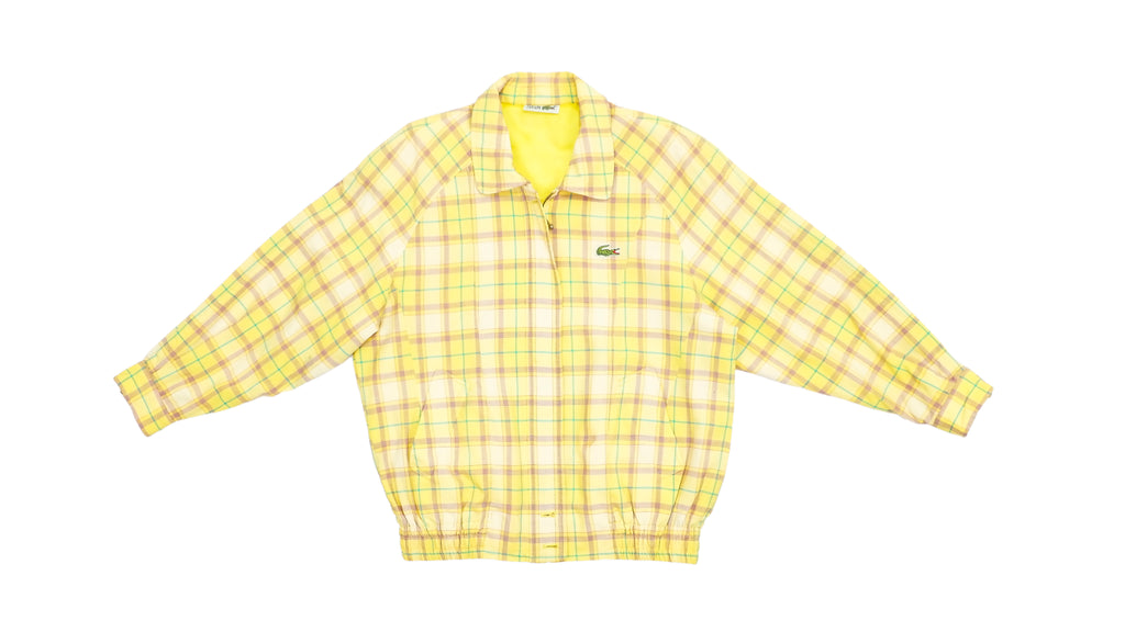 Lacoste - Yellow Chemise Harrington Jacket 1990s Medium Vintage Retro