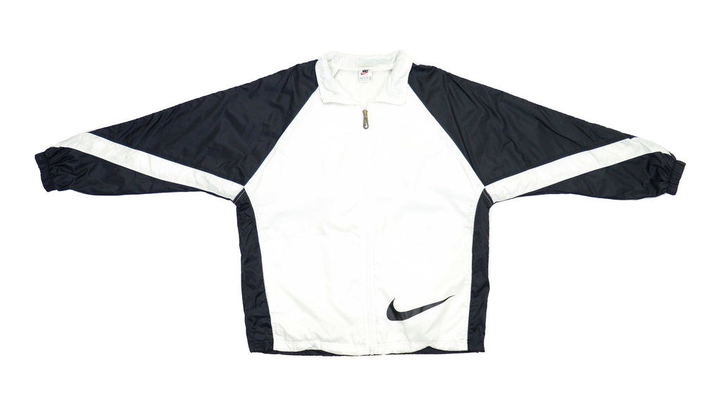 Nike - Black/White Jacket 1990s X-Large