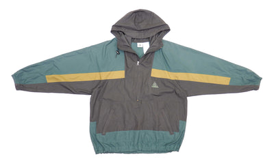 Nike - ACG Green & Black 1/4 Zip Windbreaker 1990s Large