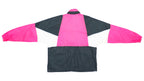Nike - B&W and Pink Colorblock Windbreaker 1980s Large