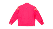 Burberry - Red Harrington Jacket Large Vintage Retro