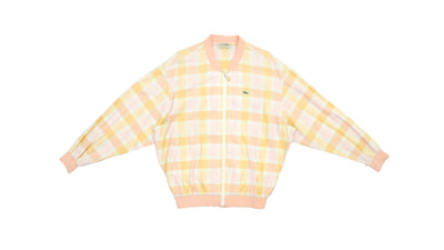 Lacoste - Yellow & Orange Chemise Bomber Jacket 1990s Large