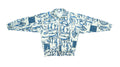 Reebok White and Blue Crazy Patterned Track Jacket 1990s Medium Retro Vintage 