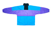 Vintage Retro Reebok Blue & Purple Two Tone Windbreaker Jacket 1990s Large