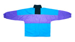 Vintage Retro Reebok Blue & Purple Two Tone Windbreaker Jacket 1990s Large