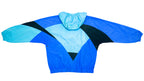 Adidas - Blue Colorway Hooded Windbreaker 1990s X-Large Vintage Retro