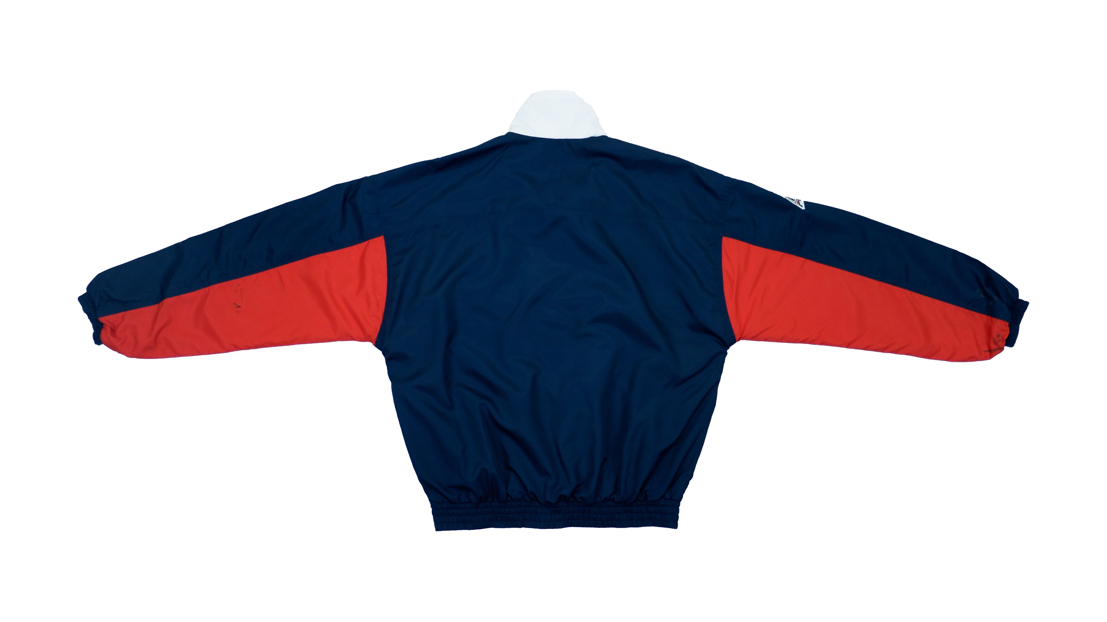 FILA - Spell-Out USA 1/4-Zip Windbreaker 1990s Small