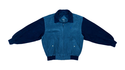 Ralph Lauren (Polo) - Blue Suede Jacket Large