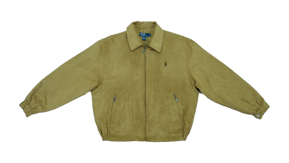 Ralph Lauren (Polo) - Brown Suede-Like Jacket X-Large