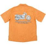 Vintage Retro Harley Davidson - Orange 1971 Super Glide T-Shirt 1990s Medium