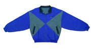 Vintage Retro Reebok - Blue & Grey Reversible Windbreaker 1990s Large
