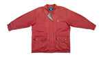 Burberry - Red Harrington Long Jacket Large