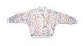 Vintage Retro Reebok Multi Color Crazy Patterned Windbreaker Jacket 1990s Large
