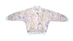 Vintage Retro Reebok Multi Color Crazy Patterned Windbreaker Jacket 1990s Large