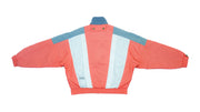 Ellesse - Orange with White Colorblock Bomber Jacket 1990s Medium Vintage Retro
