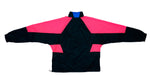 Retro Vintage Grey Tag Nike - Black and Pink Color Block 1/4 Zip Windbreaker Jacket 1980s Large