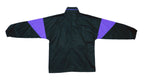 Vintage Retro Asics - Black & Purple 1/4 Zip Windbreaker 1990s Large