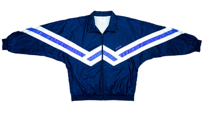 Adidas - Blue & White Colorway Windbreaker 1990s XX-Large