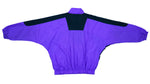 Umbro - Purple & Black 1/4 Zip Colorblock Windbreaker 1990s X-Large Vintage Retro