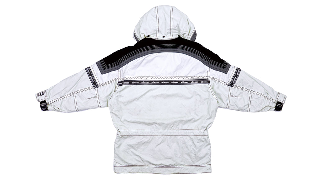 Vintage Retro Ellesse - White & Black Thinsulate Ski Jacket Medium