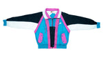 Vintage Retro Nike - Blue & Pink Colorblock Grey Tag Bomber 1980s Large