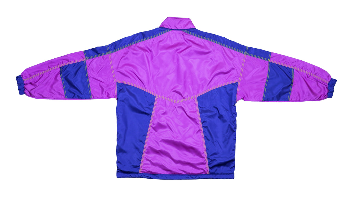 Vintage Retro Kappa - Blue & Purple Colorblock Windbreaker 1990s X-Large
