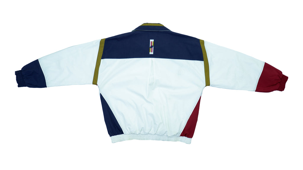 Vintage Retro Lotto - Red, Blue & White Colorblock Track Jacket 1990s Large