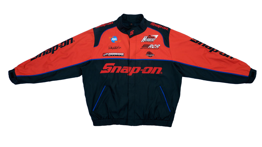 Vintage Retro NASCAR - Red & Black Snap-on Racing Jacket 1990s X-Large