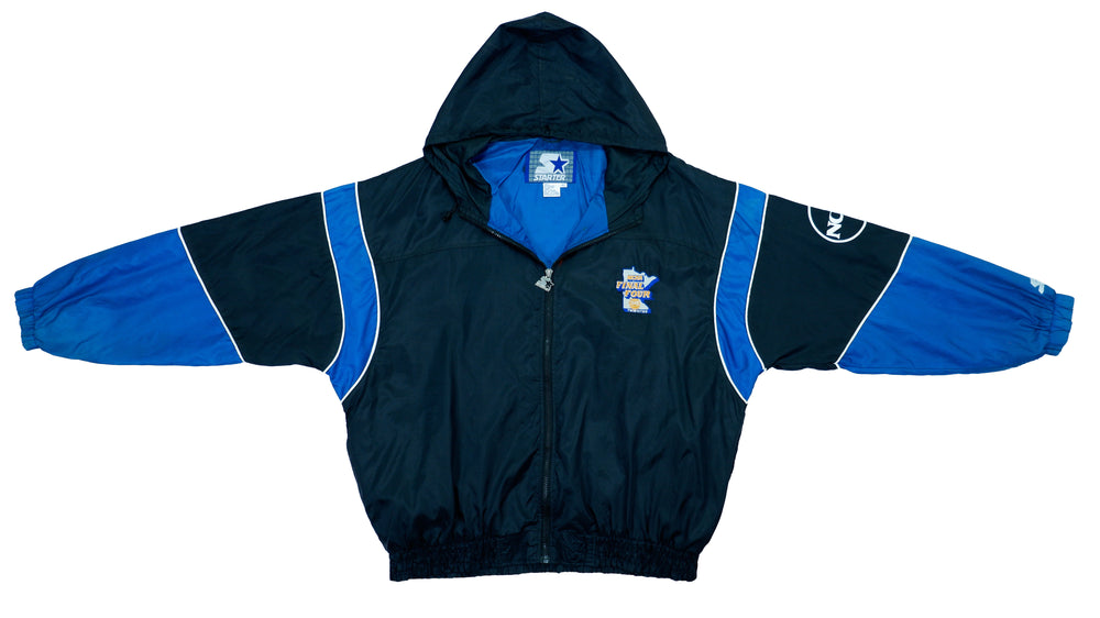 Starter - Black & Blue NCAA Final Four Windbreaker 1992 X-Large Vintage Retro Basketball College