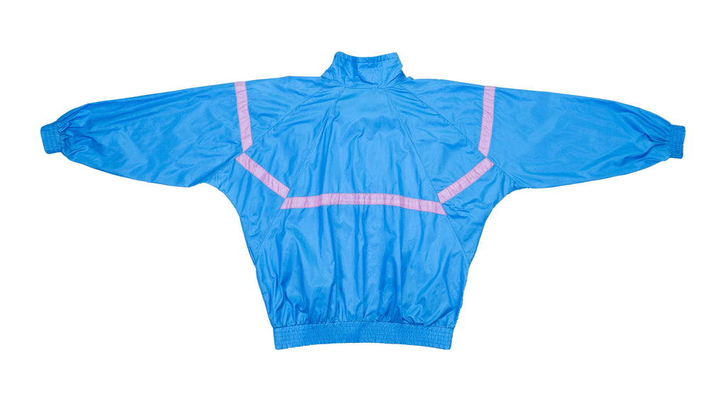 Vintage Retro Puma - Blue 1/4 Zip Windbreaker 1990s Large