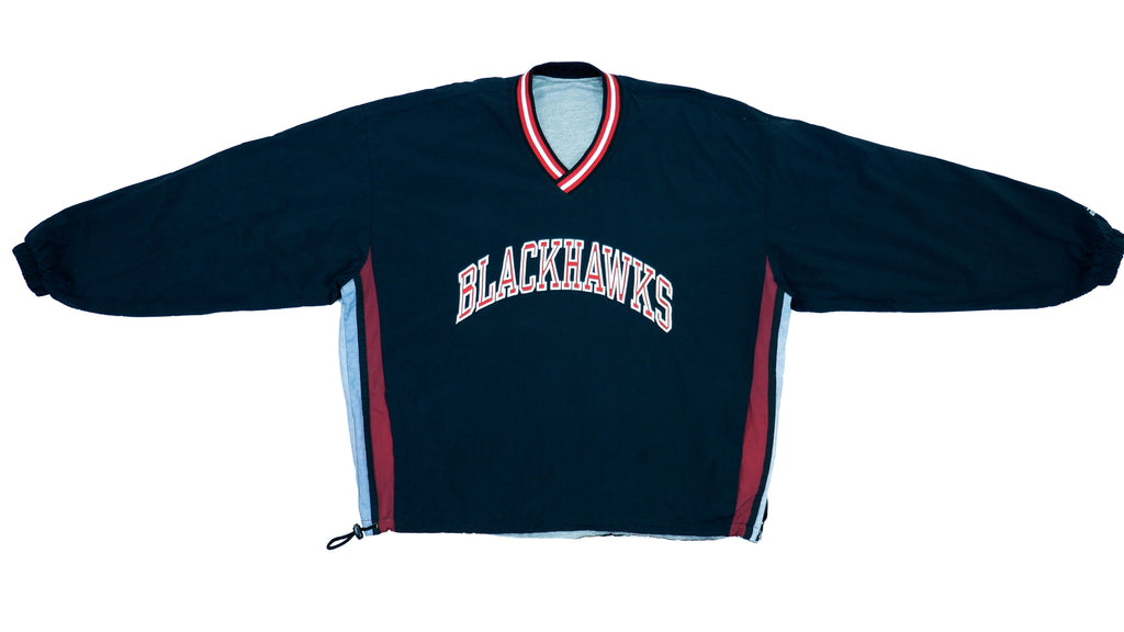 Vintage Retro NHL Hockey Starter - Chicago Blackhawks Reversible Pullover 1990s X-Large