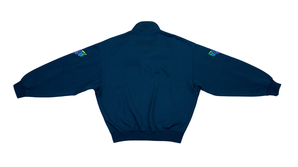 Vintage Retro Kappa - Blue Bomber Track Jacket 1990s Medium