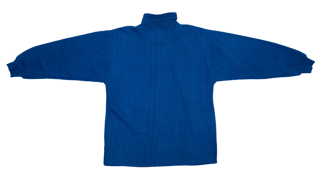 Vintage Retro Nike - Blue 1/4 Zip Sweatshirt 1990s Large
