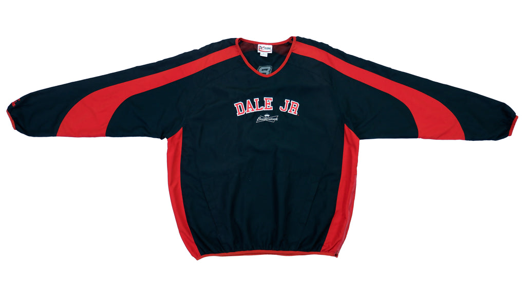 Vintage Retro NASCAR (Chase) - Black & Red Dale Earnhardt Jr. Pullover 1990s X-Large