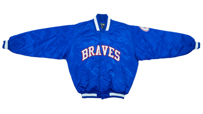 MLB (Majestic) - Atlanta Braves Satin Bomber 1990s Large