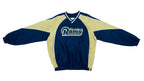 Vintage Retro Football NFL - St. Louis Rams  Big Logo Pullover 1990s Large