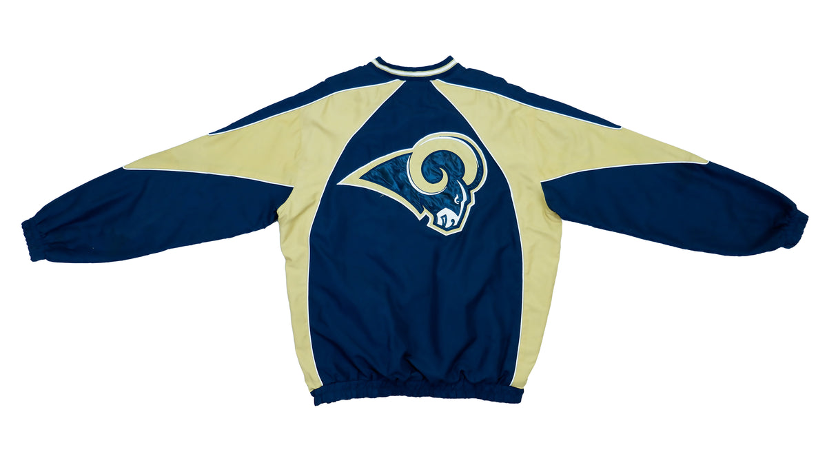 Vintage Retro Football NFL - St. Louis Rams  Big Logo Pullover 1990s Large